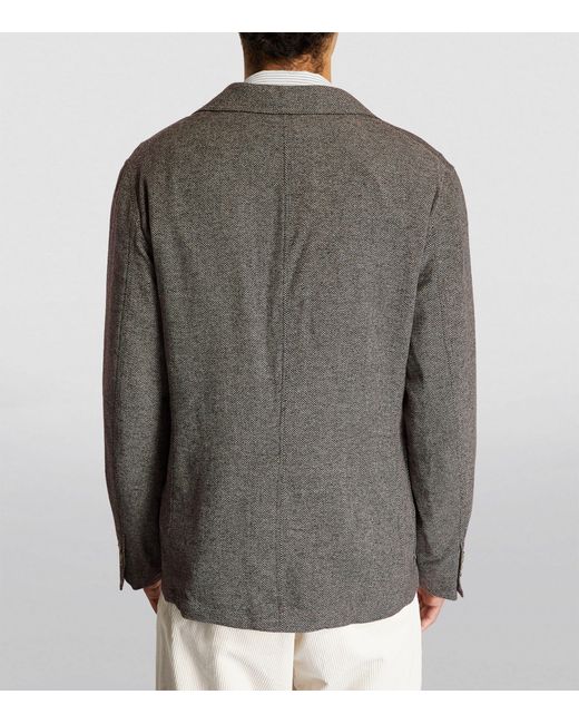 Polo Ralph Lauren Green Wool-blend Herringbone Blazer for men