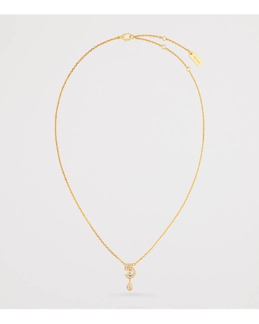 Chanel Metallic And Diamond Eternal N°5 Necklace
