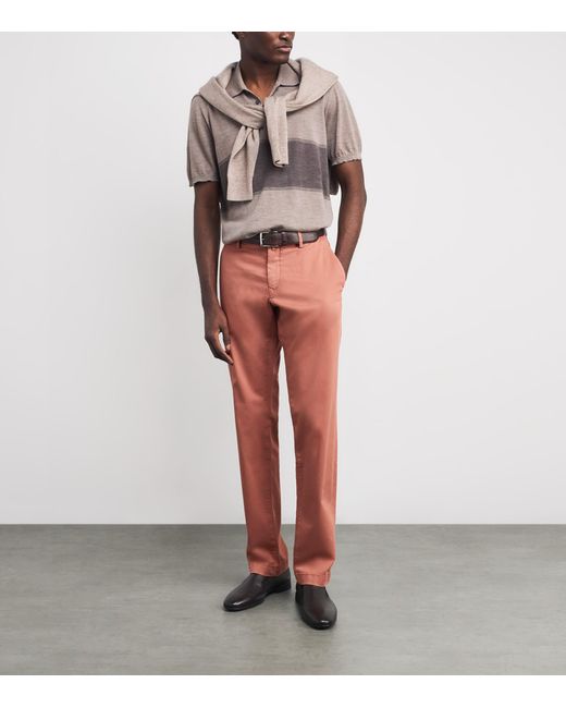 Jacob Cohen Red Bobby Slim Trousers for men