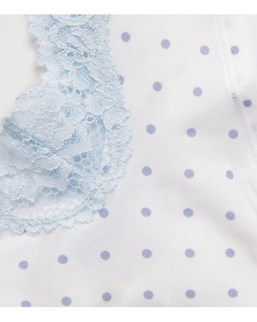Skims White Lace-Trim Fits Everybody Dipped Thong