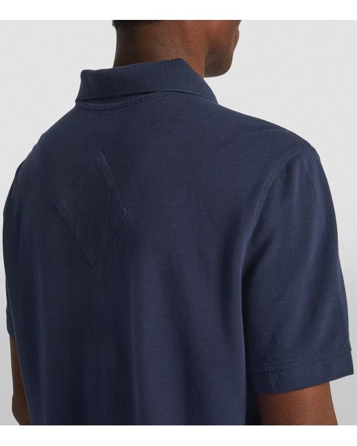 Canada Goose Blue Logo Beckley Polo Shirt for men