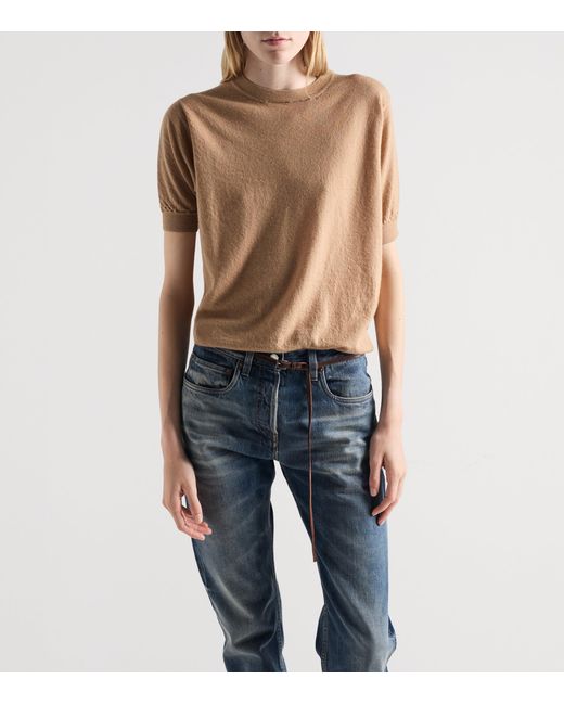 Prada Natural Cashmere Sweatshirt