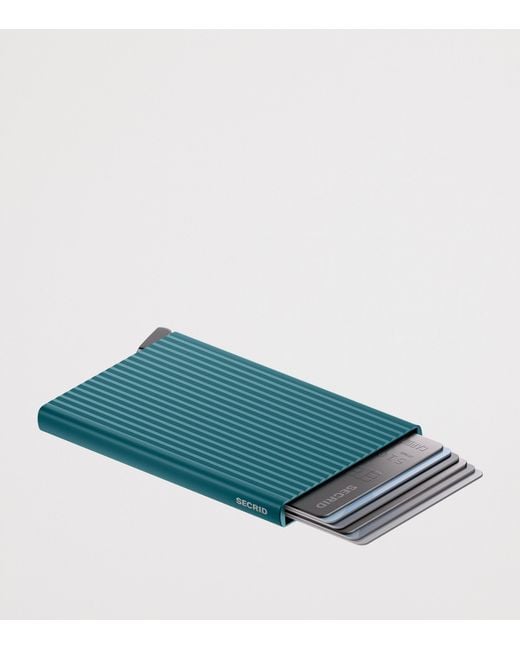 Secrid Green Fluted Aluminium Cardprotector for men