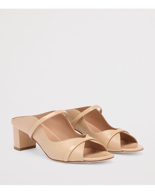 Malone Souliers Natural Nappa Leather Norah Heeled Sandals 45