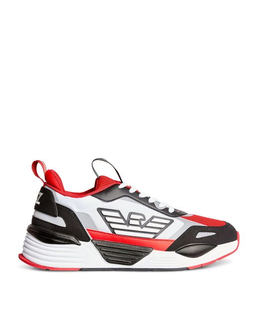 EA7 Red Ace Runner Sneakers for men