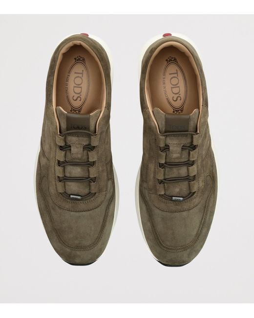 Tod's Green Suede Allacciato 79K Sneakers for men