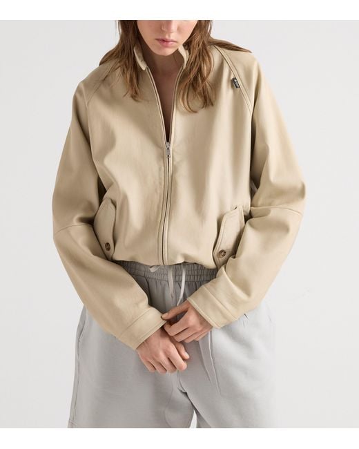 Prada Natural Nappa Leather Blouson Jacket