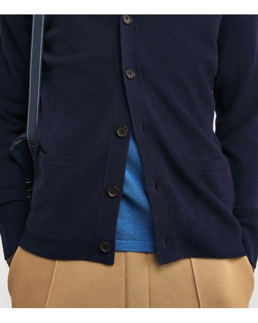 Polo Ralph Lauren Blue Wool Polo Pony Cardigan for men