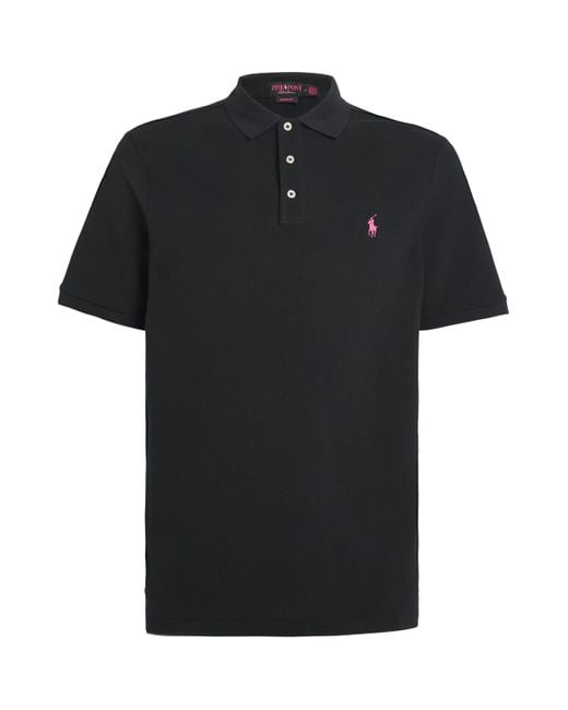 Polo Ralph Lauren Black Stretch-Cotton Pony Polo Shirt for men