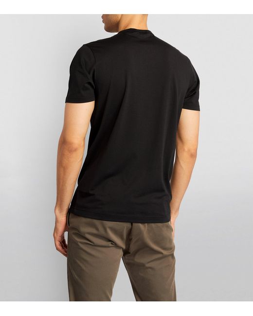 Sunspel Black Supima Cotton Classic T-Shirt for men