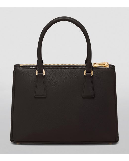 Prada Black Medium Leather Galleria Top-Handle Bag