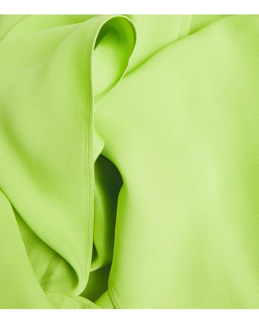 Taller Marmo Green Split-Sleeve Spectacular Kaftan Maxi Dress