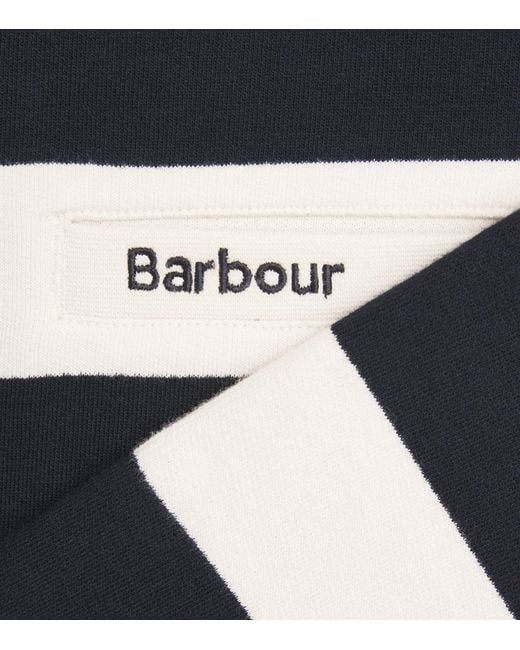 Barbour Blue Cotton Stripe Aylesby Sweatshirt