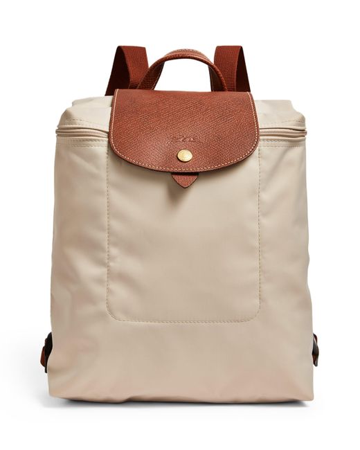 Longchamp Brown Medium Le Pliage Original Backpack