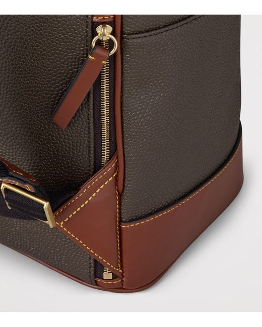 Mulberry Brown Faux Leather Heritage Backpack for men