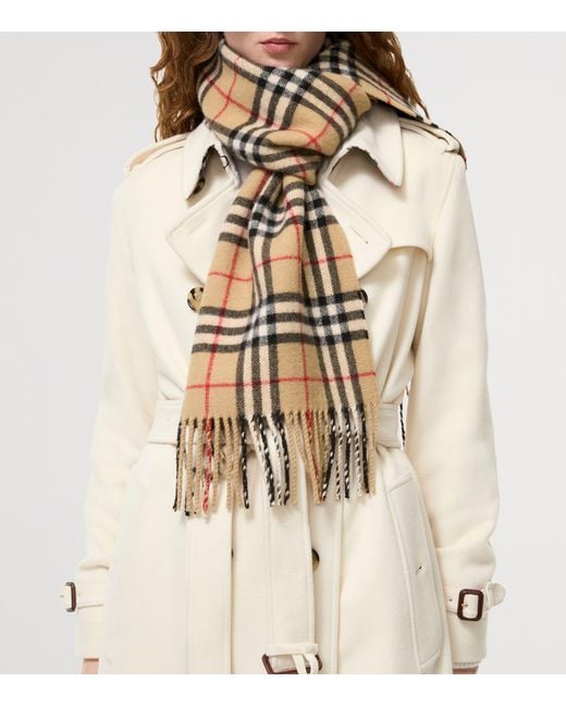 Burberry Metallic Cashmere-Blend Sparkle Check Scarf