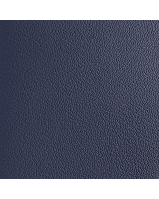 BVLGARI Blue Leather Compact Bifold Wallet