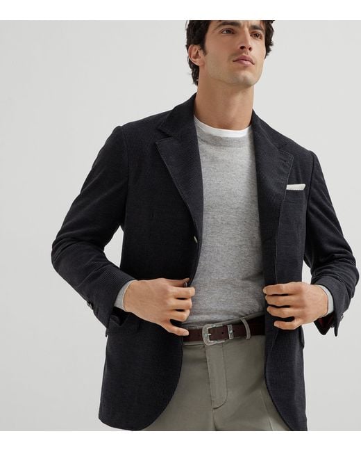 Brunello Cucinelli Gray Cashmere Sweater for men