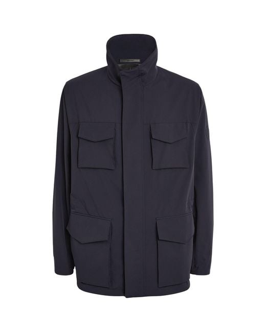 Giorgio Armani Blue Technical Field Jacket for men