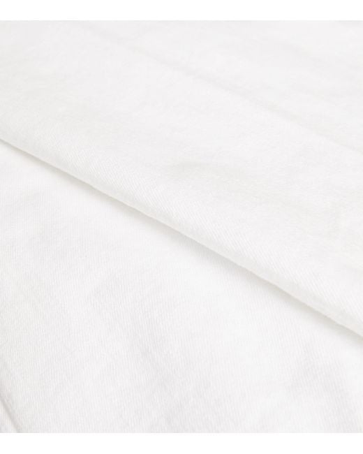 Veronica Beard White Beverly High-Rise Skinny Flared Jeans