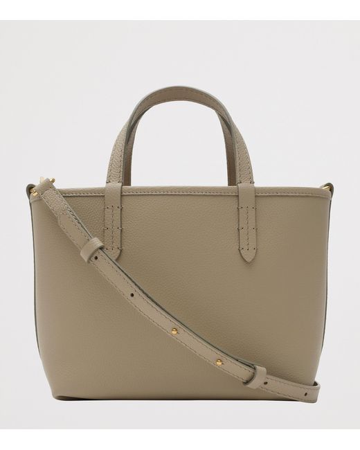 Burberry Natural Mini Leather Reversible Bloomsbury Tote Bag