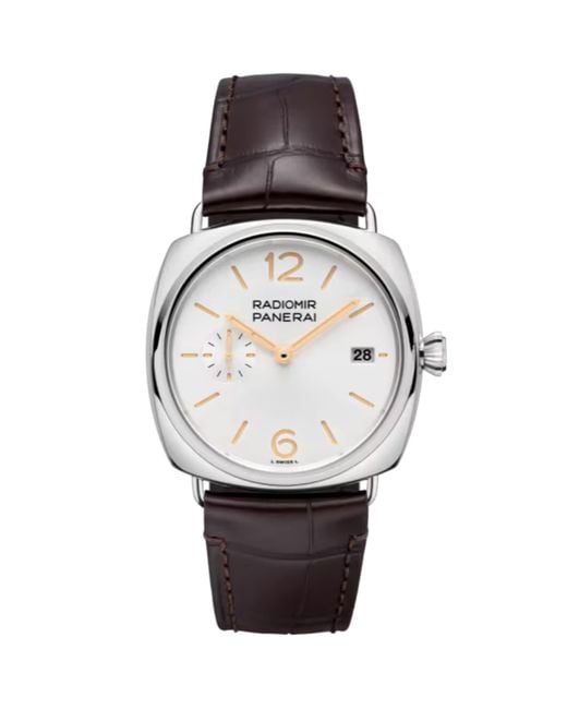 Panerai Gray Stainless Steel Radiomir Quaranta Watch for men