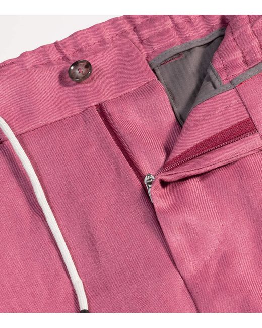 Boss Linen Tapered Shorts for men