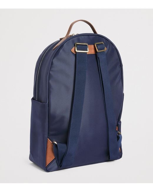 Harrods Blue Nylon Backpack