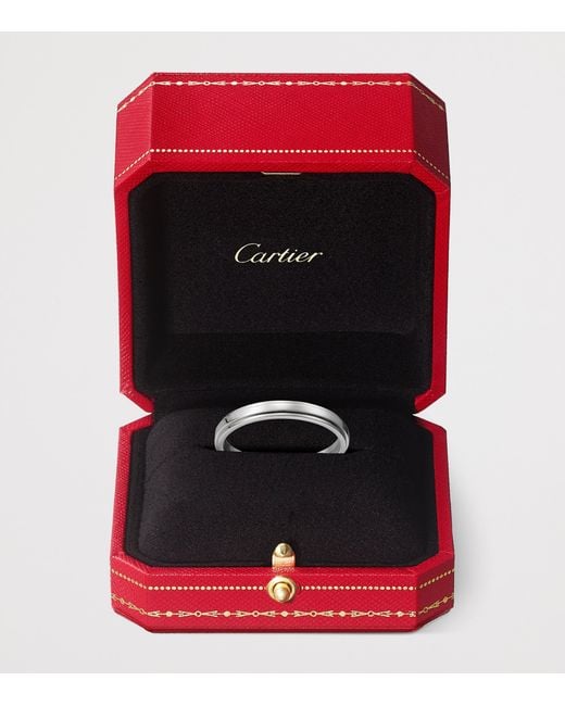 Cartier Metallic Platinum D'Amour Wedding Band