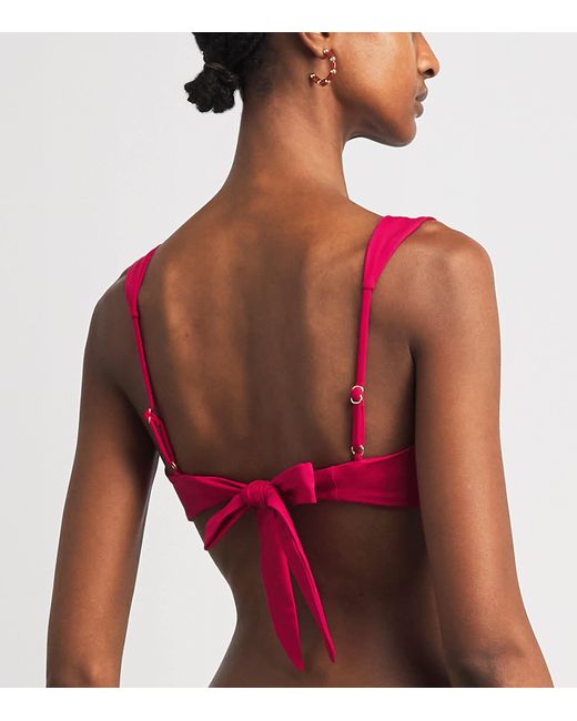 Away That Day Pink Cannes Bikini Top