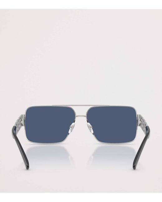 Versace Blue Wire Ve2290 Rectangular Sunglasses for men