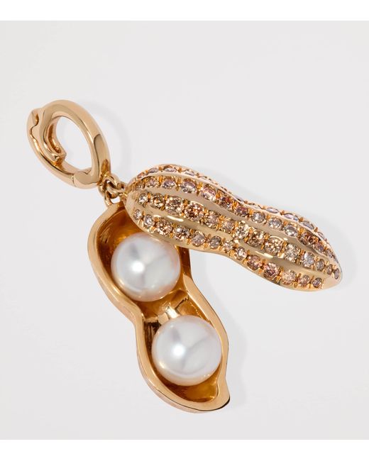 Annoushka Metallic Pearl And Diamond Mythology Pendant Charm