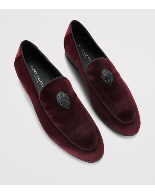 Kurt Geiger Red Velvet Hugh 2 Loafers for men