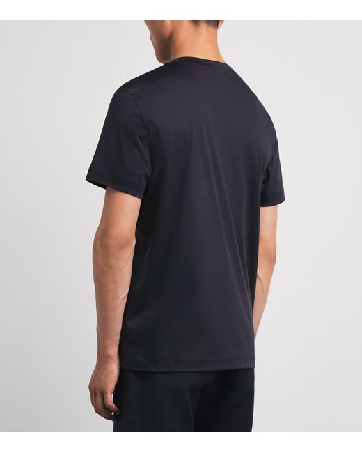 Bogner Black Cotton Logo Ryan T-Shirt for men