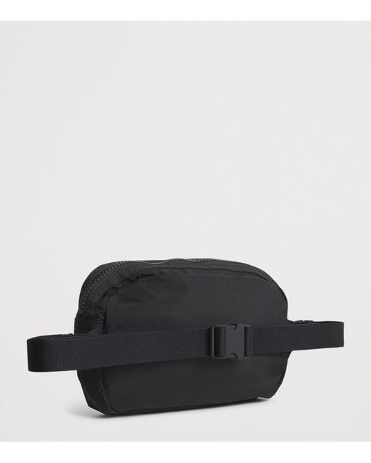Stone Island Black Logo Patch Belt Bag for men