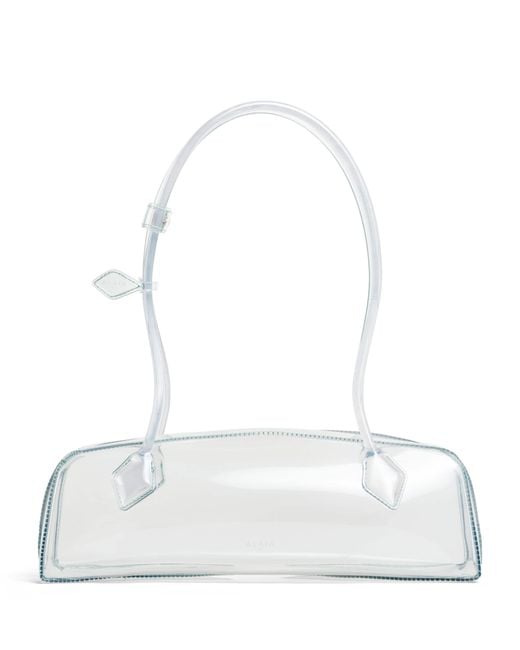 Alaïa White Medium Le Teckel Shoulder Bag