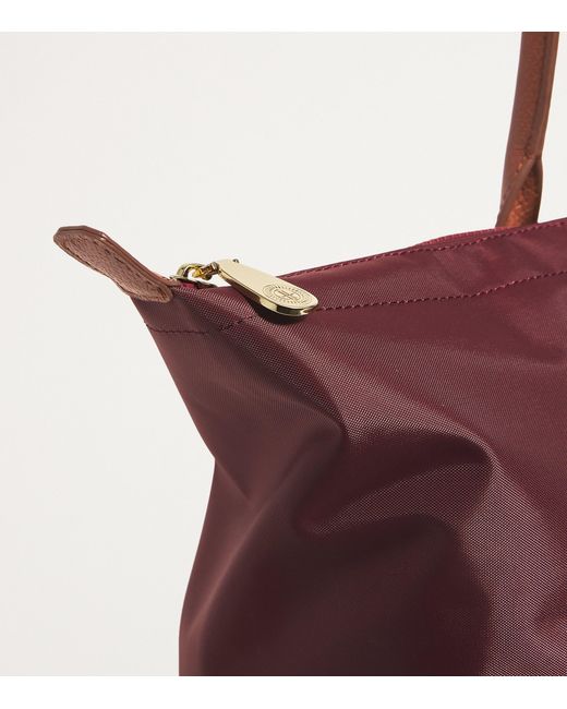Harrods Purple Medium Nylon Tote Bag