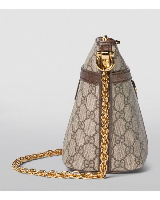 Gucci Gray Mini Gg Ophidia Shoulder Bag