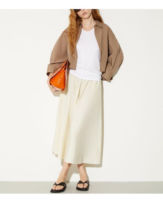 MAX&Co. Natural Cotton Cropped Shirt