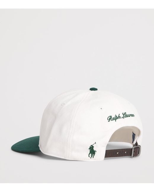 Ralph Lauren White X Wimbledon Crest Baseball Cap for men