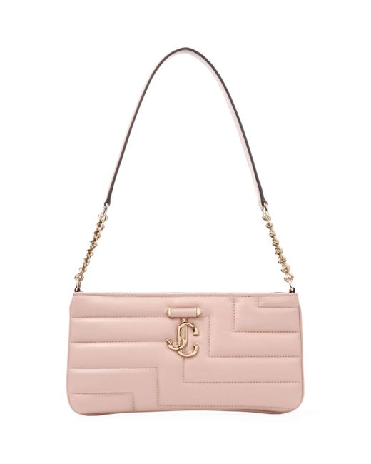 Jimmy Choo Leather Avenue Slim Shoulder Bag in Pink | Lyst