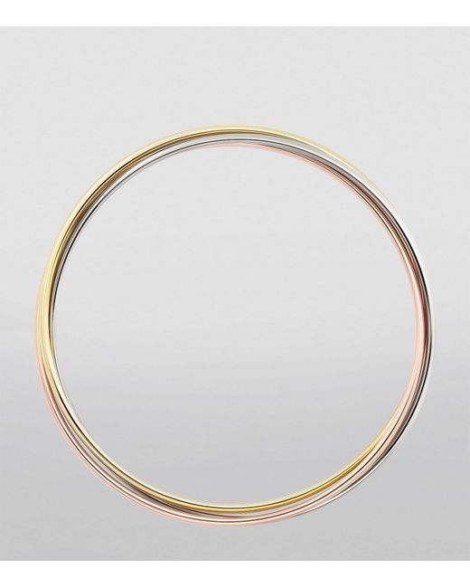 Cartier Natural Small White, Rose And Yellow Gold Trinity Bracelet