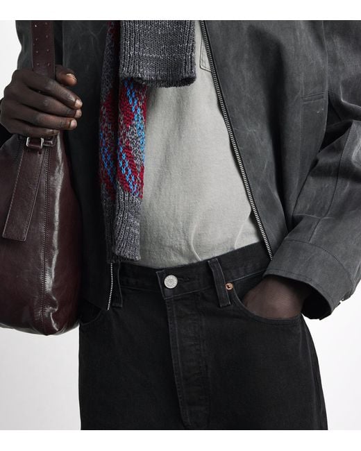 Agolde Black 90's Straight Jeans for men