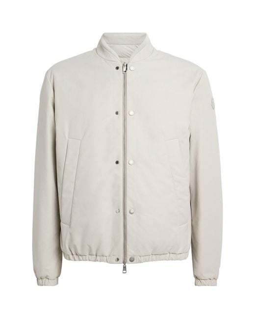 Moncler White Reversible Tafoni Bomber Jacket for men