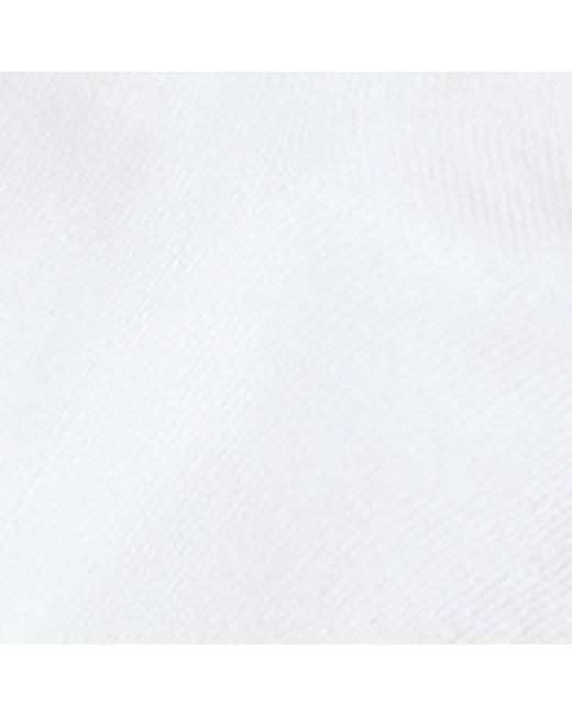 Brunello Cucinelli White Techno Cotton Logo Socks for men
