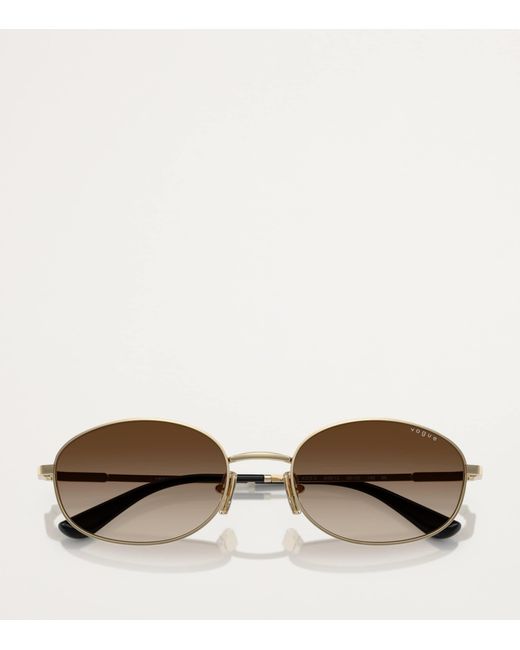 Vogue Brown Metal Sunglasses