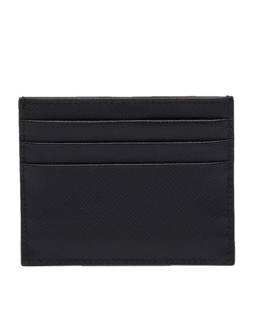 Prada Black Saffiano Leather Card Holder
