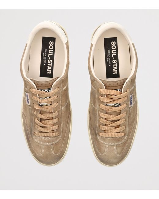 Golden Goose Deluxe Brand Brown Suede Soul Star Sneakers for men