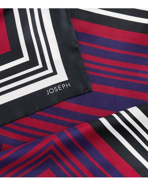 Joseph Red Silk Chilie Scarf