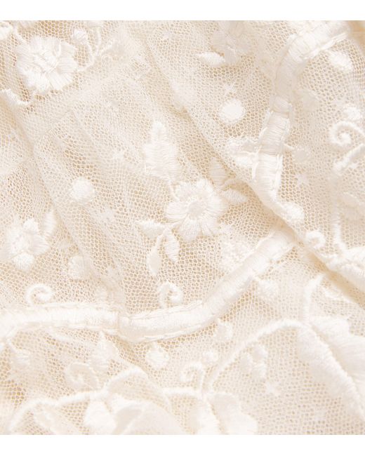 Needle & Thread White Lace Layered Maxi Dress